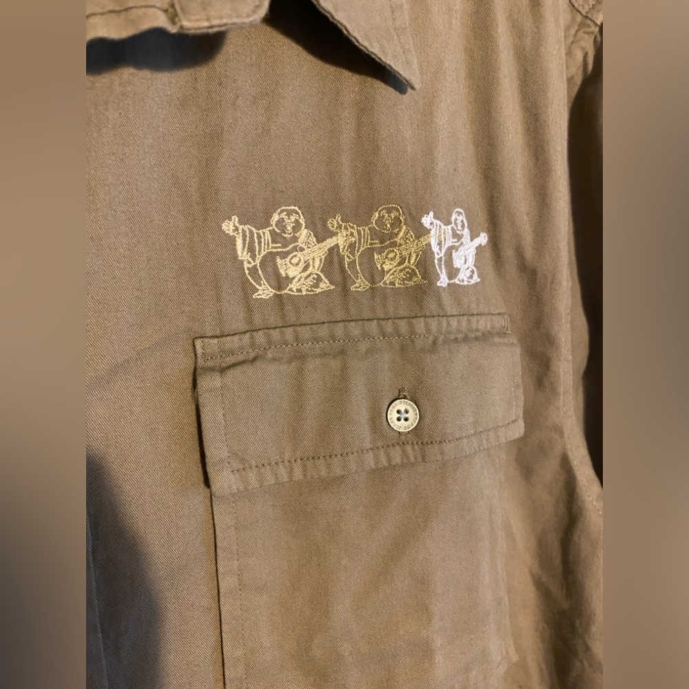 True Religion Embroidered Button Up